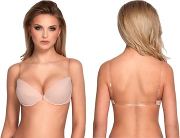 BIUSTONOSZ PUSH UP UNOSI ZBIERA SILIKONOWY TYŁ 85D