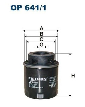 FILTRON Filtr oleju OP641/1 AUDI/SKODA/VW 1.2/1.4/