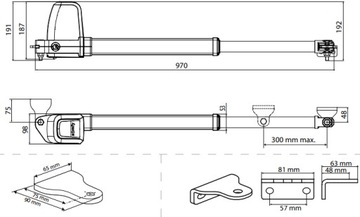 BFT ATHOS KIT AC A40 для распашных ворот