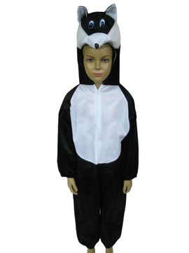 STRÓJ KOTEK KOT W BUTACH HALLOWEEN L 116/122/128CM