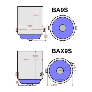 Żarówka LED BAX9S H6W 12V 4W 320lm CANBUS 1szt