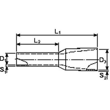 HL08020 Рукава фи 4мм серые 100 шт Hilpress