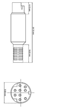 РАЗЪЕМ DIN 6-контактный