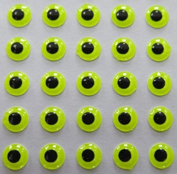 OCZY 3D LIME (FLUO) wobler 10 mm 50-sztuk