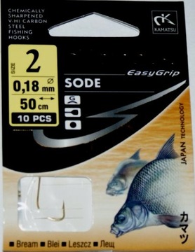 Przypon Sode nr 2 żyłka 0,18mm Leszcz dł. 50cm