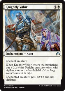 MTG 4x Knightly Valor (Uncommon)
