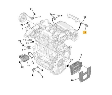 Датчик давления топлива NEMO BIPPER XSARA 1.4 HDI