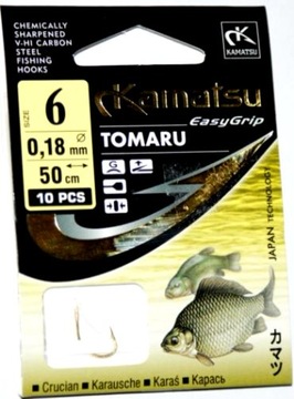 Przypon TOMARU KARAŚ hak nr.6 żyłka 0,18mm 50cm