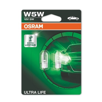 Żarówki OSRAM Ultra Life W5W 12V 5W 2 sztuki