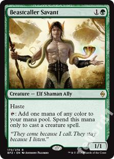 Beastcaller Savant - dowolna mana na stwora @@@@