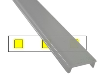 PDPM KLOSZ MLECZNY KLIK DO PROFIL LED 2m ŚWIDNIK