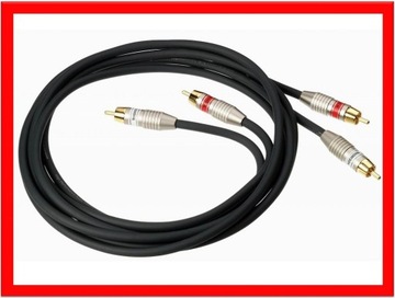 PROFESJONALNY KABEL AUDIO 2 x RCA - 5M - OFC !!!