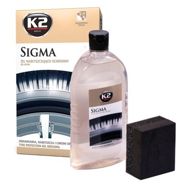 K2 SIGMA CZERNIDŁO DO OPON i PLASTIKÓW (bezbarwny)