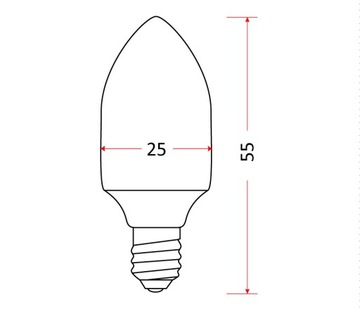 Лампа для духовки T25 25Вт 230В E-14 300 градусов C