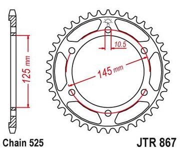 Комплект приводов Yamaha TDM 850 99-01 DiD MOC+