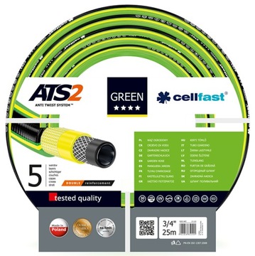 WĄŻ OGRODOWY GREEN ATS 3/4'' 25m CELLFAST 15-120