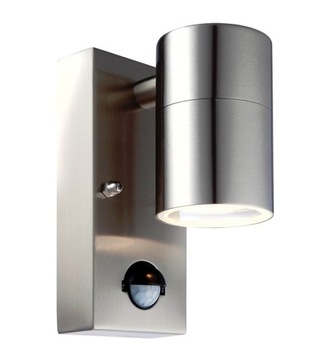 Kinkiet Elewacyjny LED 1L Sensor Ruchu IP44 Inox