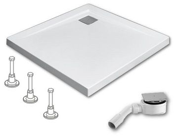 RADAWAY BRODZIK ARGOS C 90x90 + NOGI + SYFON