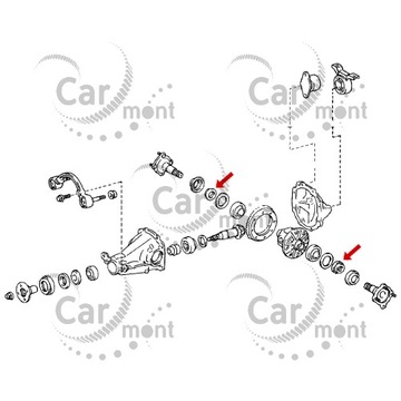 GUFERO ZADNÍHO NÁPRAVA RAV4 HILUX 90311-35032