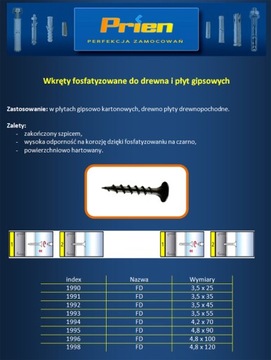 Саморезы закаленные для гипсокартона 3,5х25 1 кг.