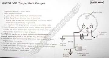 ИНДИКАТОР ТЕМПЕРАТУРЫ ВОДЫ Auto Gauge часы белый VDO внешний вид белый циферблат