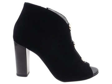 EKSBUT buty botki 4792 czarne skóra 36