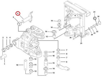 ПРИВОД РЕГУЛЯРНОЙ РЕШЕТКИ СТРЕЛА CAT 2096850 55MM