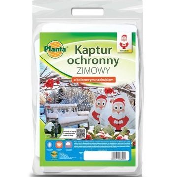 Kaptur ochronny ZIMOWY z agrowłókniny Mikołaj P50+UV 70 x100 cm a'2sz