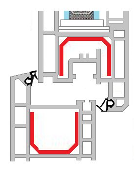 Уплотнители оконные С-1127 и С-1126