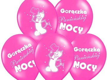 BALONY PASTELOWE WIECZÓR PANIEŃSKI 30CM-5SZT-9349