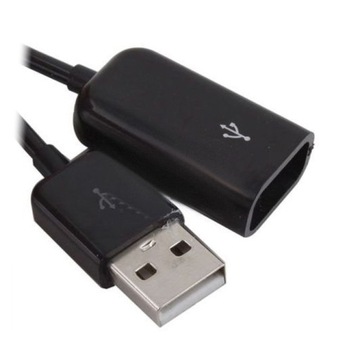 Кабель спирально-пружинный USB-USB M/F 10-100см