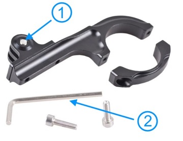 Металлический алюминиевый держатель для велосипеда для DJI Osmo Action