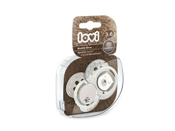 LOVI Smoczki Uspokajające 2 szt. Bear 3-6 m 22/864