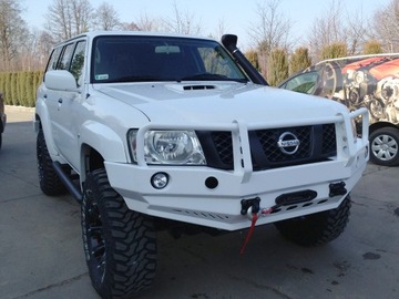 NISSAN PATROL Y61 GU4 БАМПЕР ПЕРЕДНИЙ СО СТАЛЬНОЙ НАКЛАДКОЙ