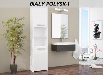 фото ориг. №2, Cabinet lazienkowa mobene left-1 t-1 white gloss