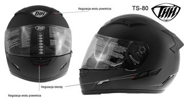 THH INTEGRAL HELMET TS-80 MATTE BLEND BLENDA XL