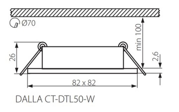 KANLUX DALLA CT-DTL50-W Передвижной светильник