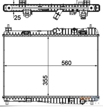 ВОДЯНОЙ ОХЛАДИТЕЛЬ FORD FIESTA MK7 2008- 1,25 1,4 1,6