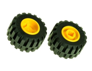 24508a LEGO 6014bc05 4170460 koło + opona 87697 - żółty - 1szt