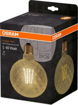 Светодиодная лампа накаливания 4,5 Вт декоративная OSRAM Vintage