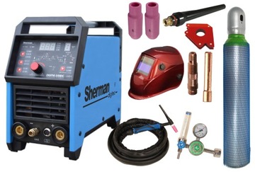 ZESTAW Spawarka TIG SHERMAN DIGITIG 200DC