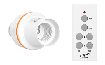 Пульт дистанционного управления E27 гнездо лампы 3шт + пульт дистанционного управления