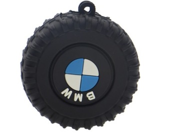 PENDRIVE 8 GB USB KOŁO OPONA AUTO BMW CZARNE LOGO