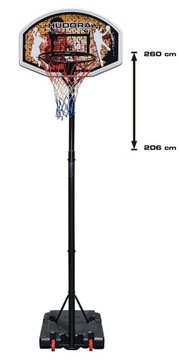 BASKET CHICAGO BOARD STAND передвижная баскетбольная 2,6 м HUDORA