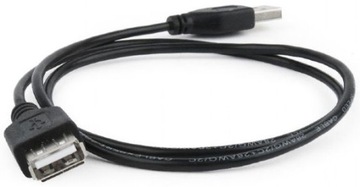 KRÓTKI 75cm przedłużacz USB kabel 0,75m AA A-A M/F