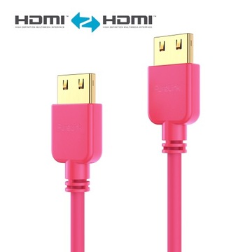 Фирменный кабель HDMI 4K 18Gbps 1,5м, гибкий розовый