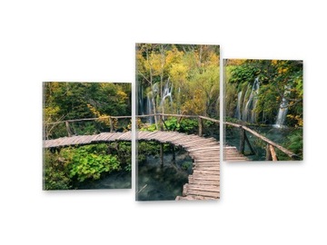 OBRAZ 90x60 Obrazy na płótnie POMOST na ścianę