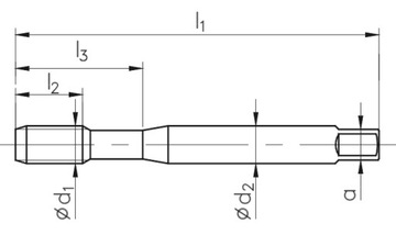 Машинный метчик FANAR M4 прямой HSSE DIN 371C