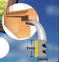 Уплотнитель оконный Е 150 метров КОРИЧНЕВЫЙ Супер качество