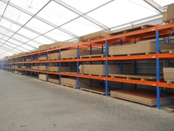 Regał magazynowy B10 DO BLACH / PŁYT - SZER 12.5 m